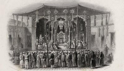 Festa Maomettana del Mohurrum, inciso da J. Godfrey da English School